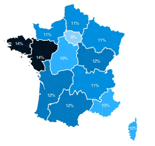 Cartographie des régions attractives ESS