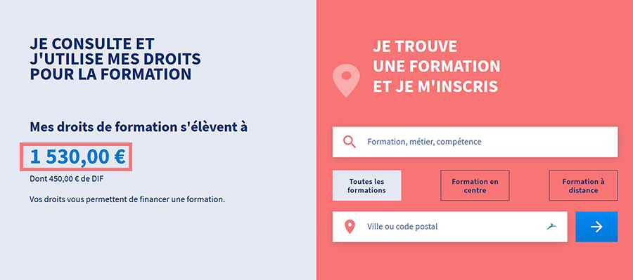 étape 1 pour récupérer son budget formation lié au DIF